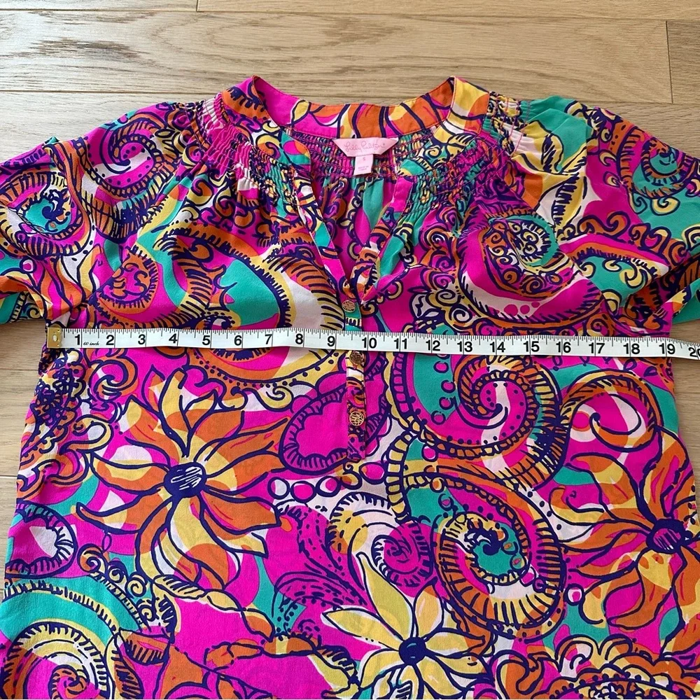 LILLY PULITZER Elsa Silk Blouse - Picture 10 of 13